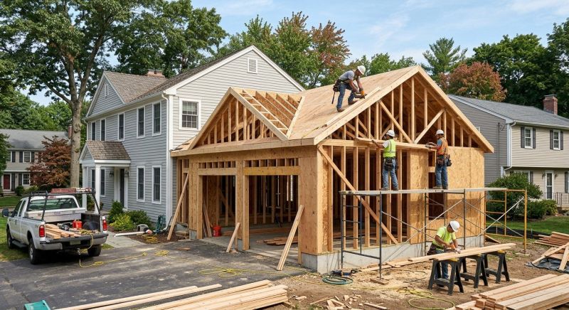 Attached Garage Construction in Cypress, TX